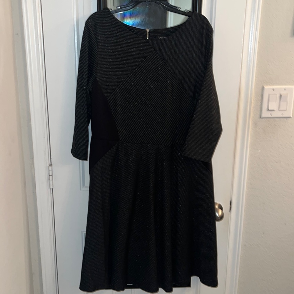 Lane Bryant black & gray dress. Size 18/20